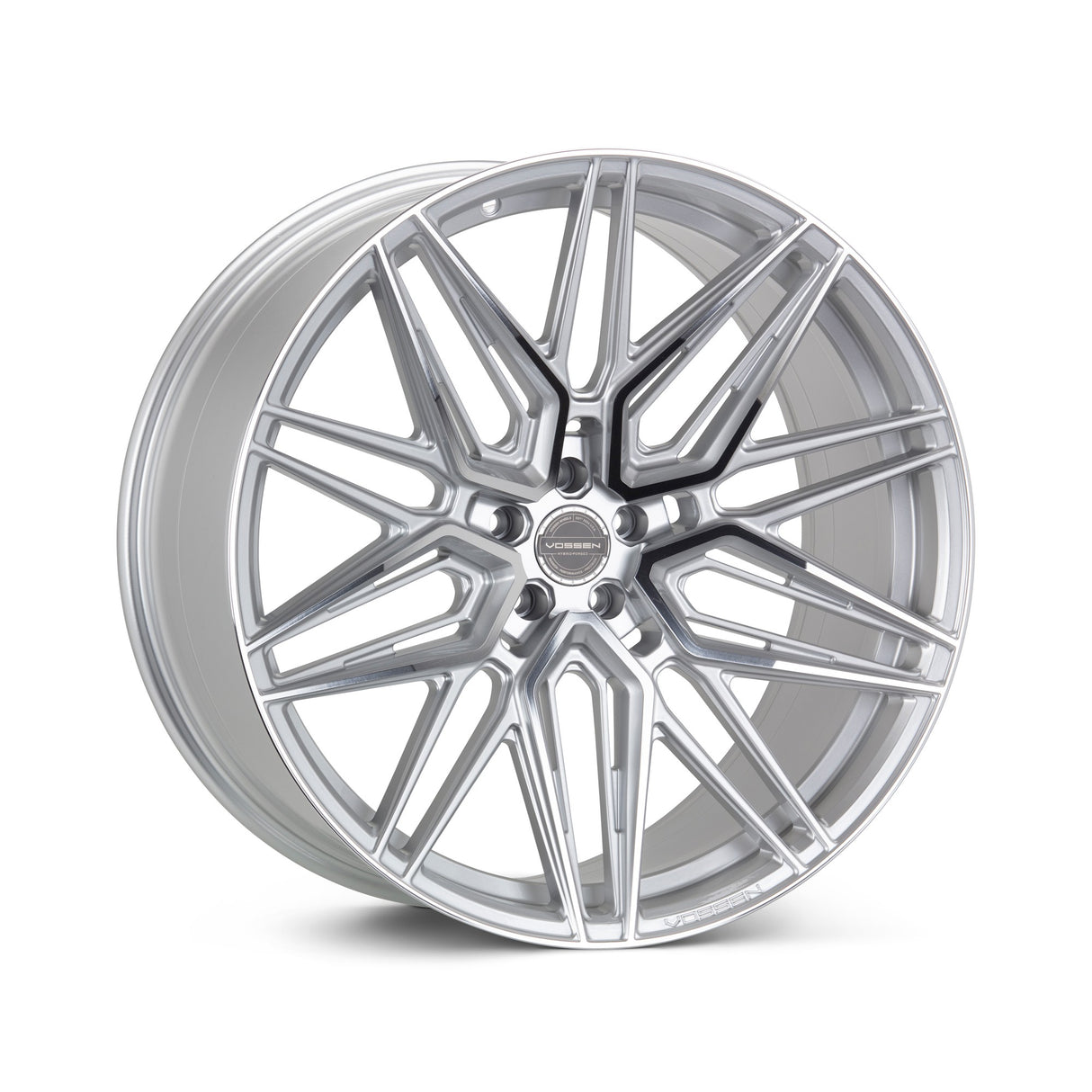 19" Vossen HF7 Silver Polished 19x8.5 Concave Wheels Rims Fits Audi B9 A4 S4