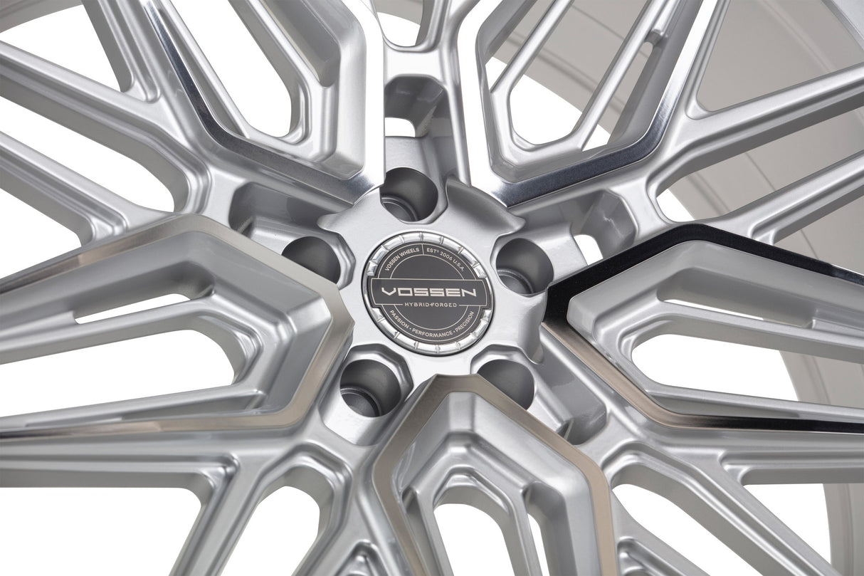 19" Vossen HF7 Silver Polished 19x8.5 19x9.5 Wheels Fits Mercedes SL500 SL550
