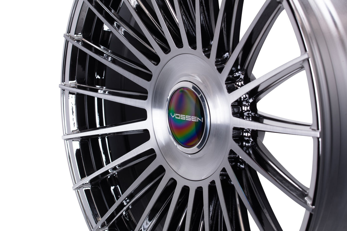 22" Vossen HF8 EMC Polished / Brushed 22x9.5 Wheels Fits Lexus LX600 LX700h