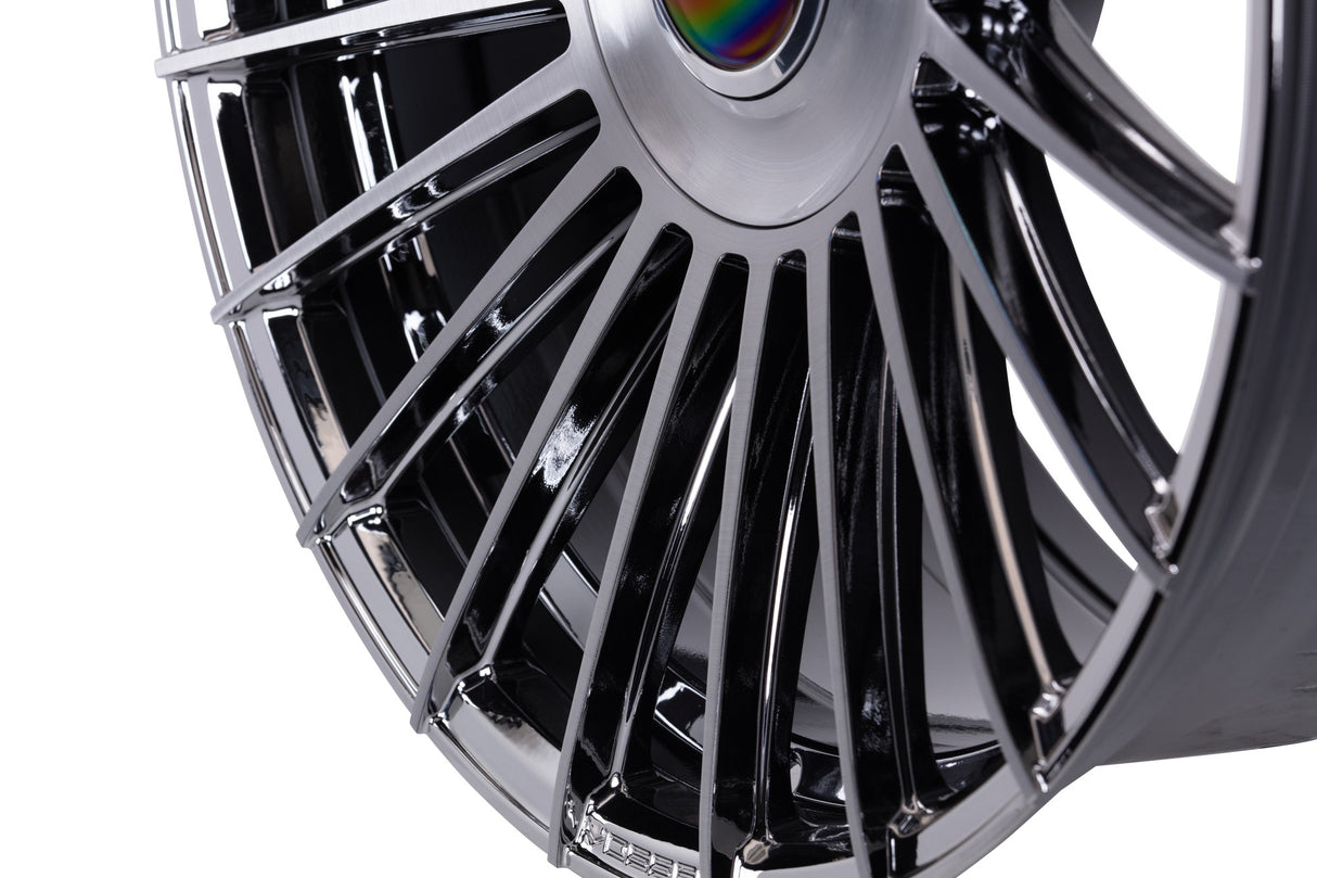 22" Vossen HF8 EMC Polished / Brushed 22x9.5 Wheels Fits GMC Yukon Denali