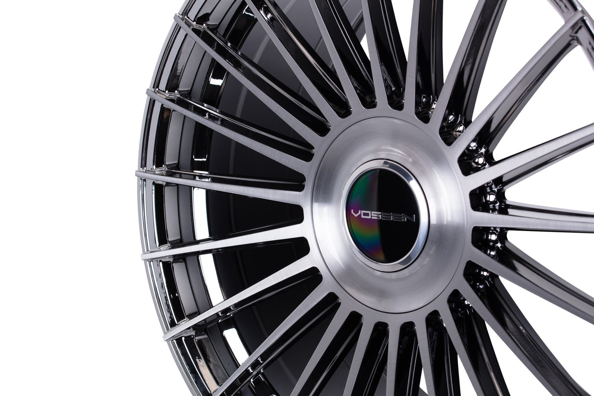 22" Vossen HF8 EMC Polished / Brushed 22x9.5 Wheels Fits Toyota Sequoia 3rd Gen