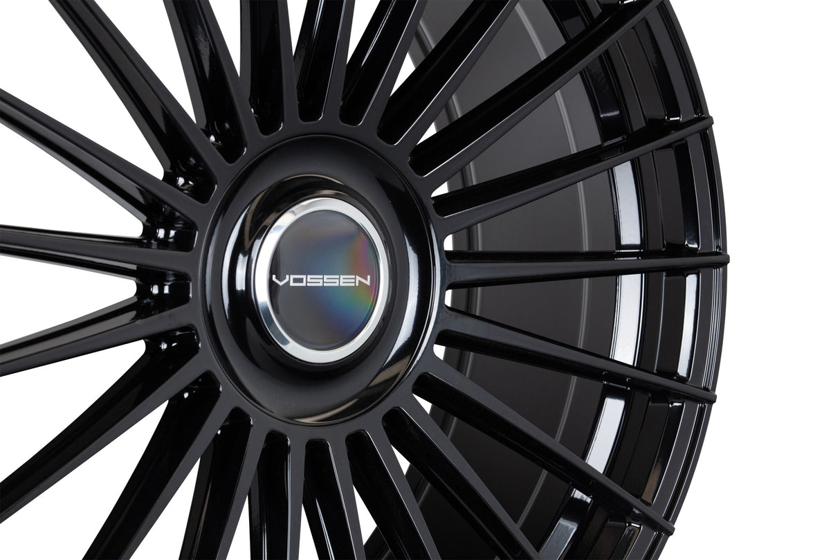 22" Vossen HF8 Gloss Black 22x9.5 Concave Wheels Rims Fits Jeep Wagoneer