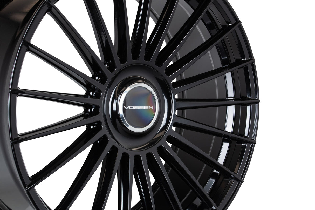 24" Vossen HF8 Gloss Black 24x10 Concave Wheels Rims Fits Chevrolet Tahoe