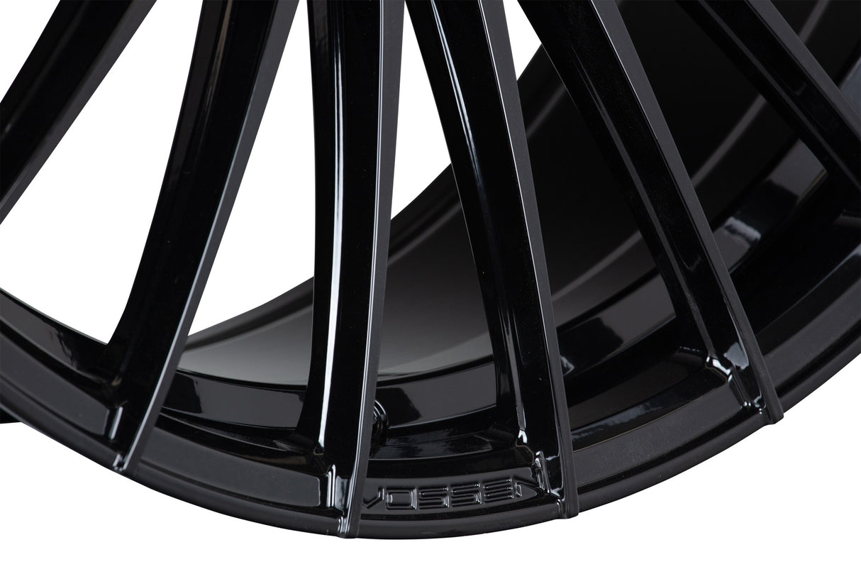 24" Vossen HF8 Gloss Black 24x10 Concave Wheels Rims Fits GMC Sierra