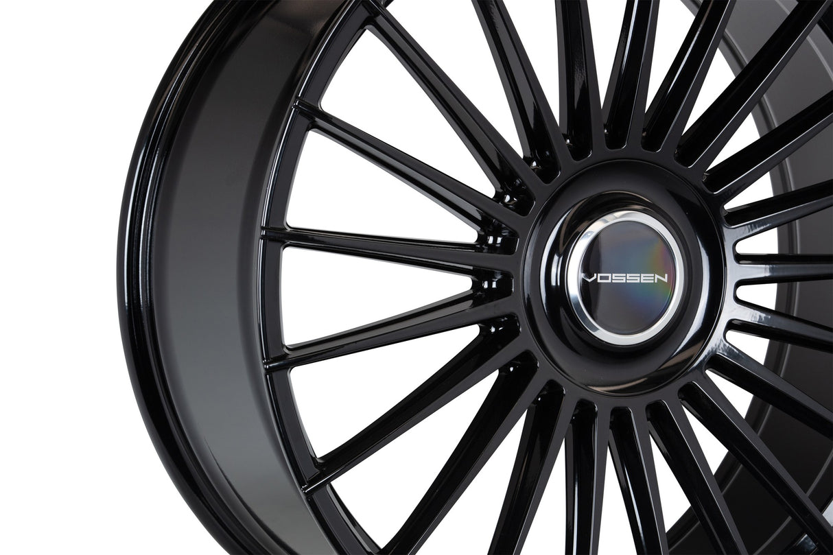 22" Vossen HF8 Gloss Black 22x9.5 Concave Wheels Rims Fits Lexus GX550