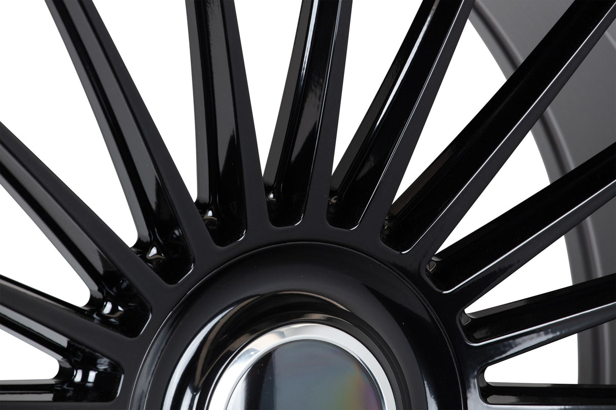 24" Vossen HF8 Gloss Black 24x10 Concave Wheels Rims Fits GMC Sierra