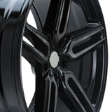 22" Vossen HF1 Black 22x9 22x10.5 1266 Concave Wheels Rims Fits Infiniti FX35 FX