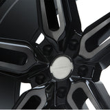 22" Vossen HF1 Black 22x9 22x10.5 1266 Concave Wheels Rims Fits Infiniti FX35 FX