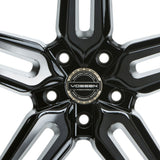 22" Vossen HF1 Black 22x9 22x10.5 1266 Concave Wheels Rims Fits Infiniti FX35 FX