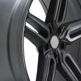 20" Vossen HF1 Grey 20x9.5 20x9.5 1385 Concave Wheels Rims Fits Land Rover LR4