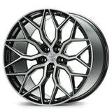20" Vossen HF2 Black 20X8.5 20X10 1186 Concave Wheels Rims Fits Ford Mustang GT