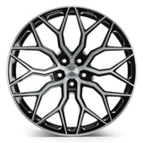 20" Vossen HF2 Black 20X8.5 20X10 1186 Concave Wheels Rims Fits Ford Mustang GT
