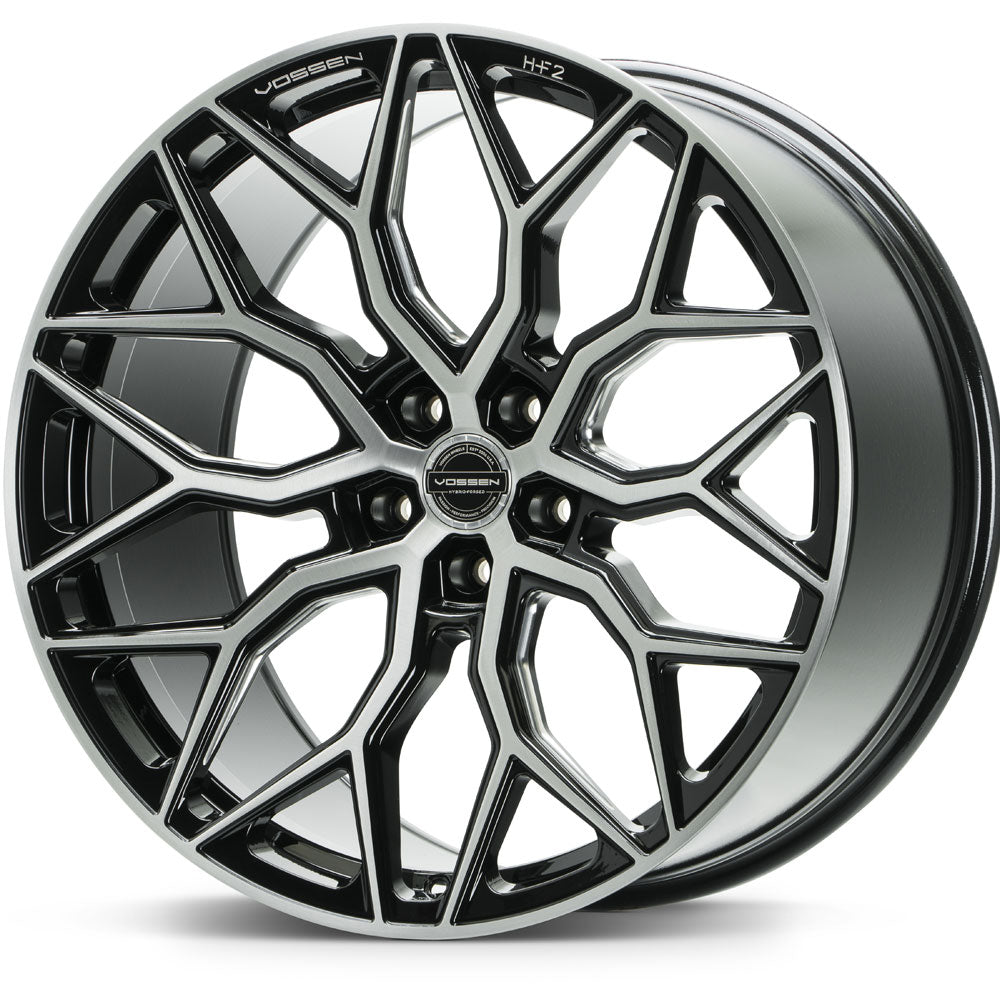 20" Vossen HF2 Black 20X8.5 20X10 1186 Concave Wheels Rims Fits Ford Mustang GT