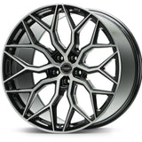 20" Vossen HF2 Black 20X8.5 20X10 1186 Concave Wheels Rims Fits Ford Mustang GT