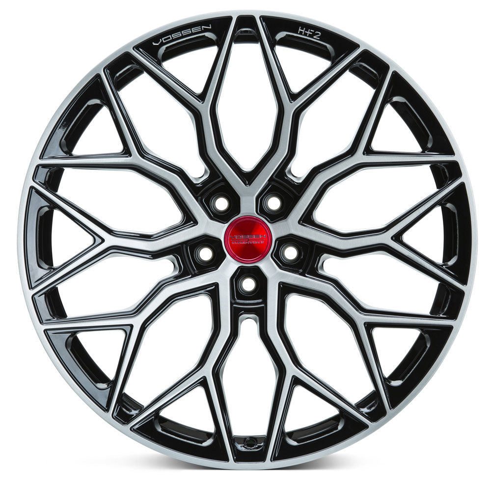 20" Vossen HF2 Black 20X8.5 20X10 1186 Concave Wheels Rims Fits Ford Mustang GT