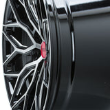 19" Vossen HF2 Black 19X9.5 19X10 1154 Concave Wheels Rims Fits BMW E90 E92 E93