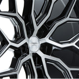 20" Vossen HF2 Black 20X8.5 20X10 1186 Concave Wheels Rims Fits Ford Mustang GT