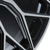 22" Vossen HF2 Black 22X10.5 22X10.5 1184 Concave Wheels Rims Fits BMW E71 E72 X