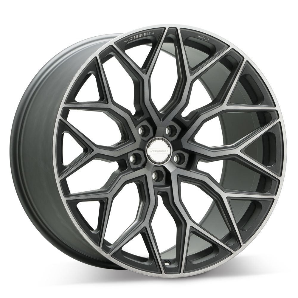 22" Vossen HF2 Grey 22X9 22X9 1265 Concave Wheels Rims Fits Infiniti FX35 FX45