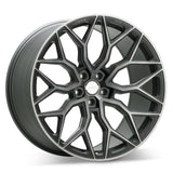 22" Vossen HF2 Grey 22X9 22X9 1265 Concave Wheels Rims Fits Infiniti FX35 FX45