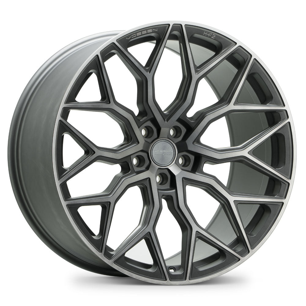22" Vossen HF2 Grey 22X9 22X9 1265 Concave Wheels Rims Fits Infiniti FX35 FX45