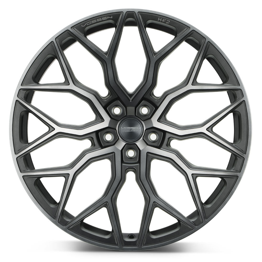 22" Vossen HF2 Grey 22X9 22X9 1265 Concave Wheels Rims Fits Infiniti FX35 FX45
