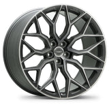 22" Vossen HF2 Grey 22X9 22X9 1265 Concave Wheels Rims Fits Infiniti FX35 FX45