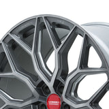 22" Vossen HF2 Grey 22X9 22X9 1265 Concave Wheels Rims Fits Infiniti FX35 FX45