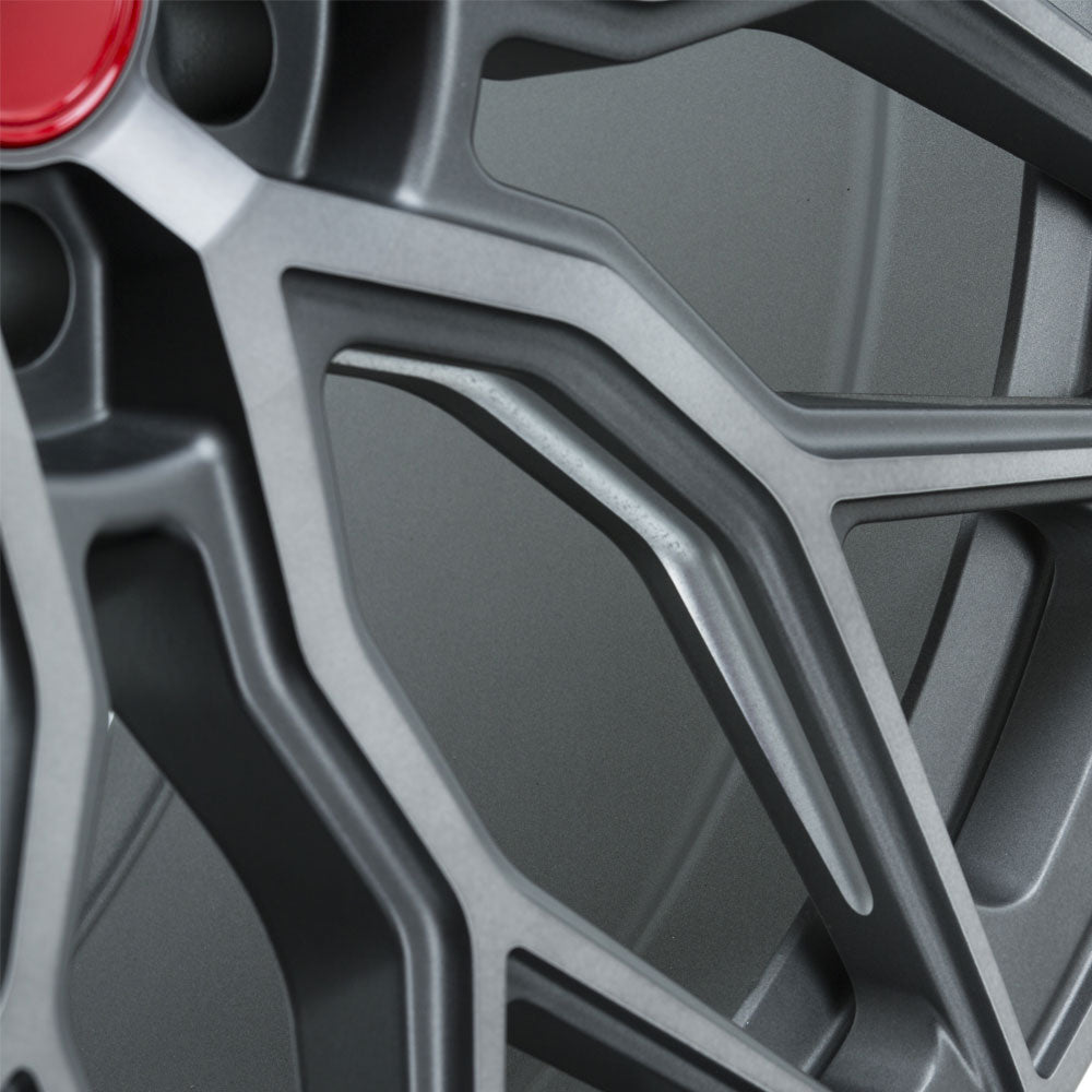 24" Vossen HF2 Grey 24X10 24X10 1029 Concave Wheels Rims Fits Toyota Sequoia 01-