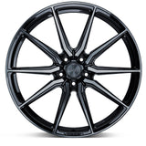 20" Vossen HF3 Black 20X10 20X11 1261 Concave Wheels Rims Fits Nissan GT-R