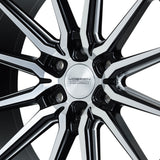 22" Vossen HF6-1 Brushed Matte Black 22x9.5 Wheels Fits Toyota Tacoma 4th Gen