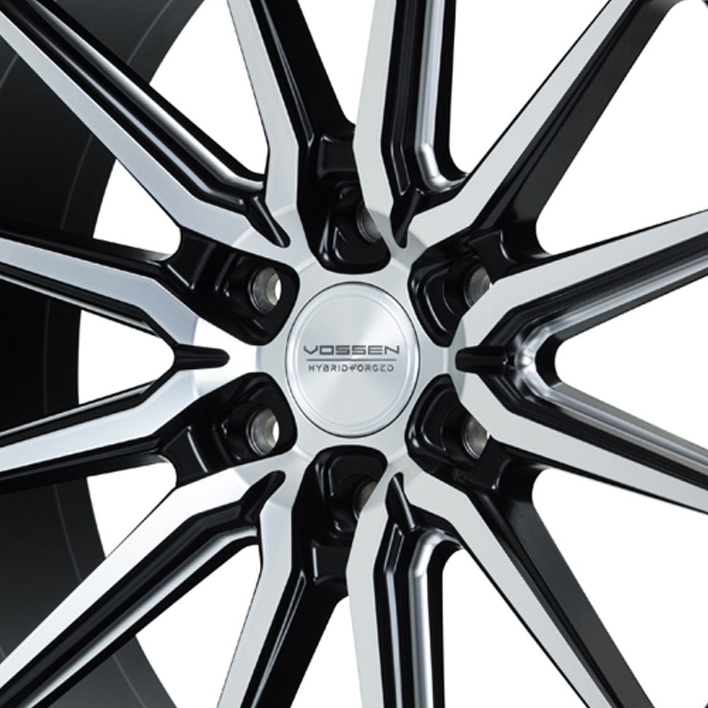 24" Vossen HF6-1 Brushed Matte Black 24x10 Wheels Fits Chevrolet Suburban