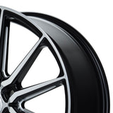 24" Vossen HF6-1 Brushed Matte Black 24x10 Concave Wheels Rims Fits GMC Sierra