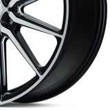 22" Vossen HF6-1 Brushed Matte Black 22x9.5 Concave Wheels Rims Fits Lexus GX470