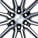 20" Vossen HF6-1 Brushed Matte Black 20x9.5 Wheels Fits Lexus LX600 LX700h