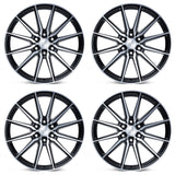 24" Vossen HF6-1 Brushed Matte Black 24x10 Wheels Fits Ford F150 2015-2020