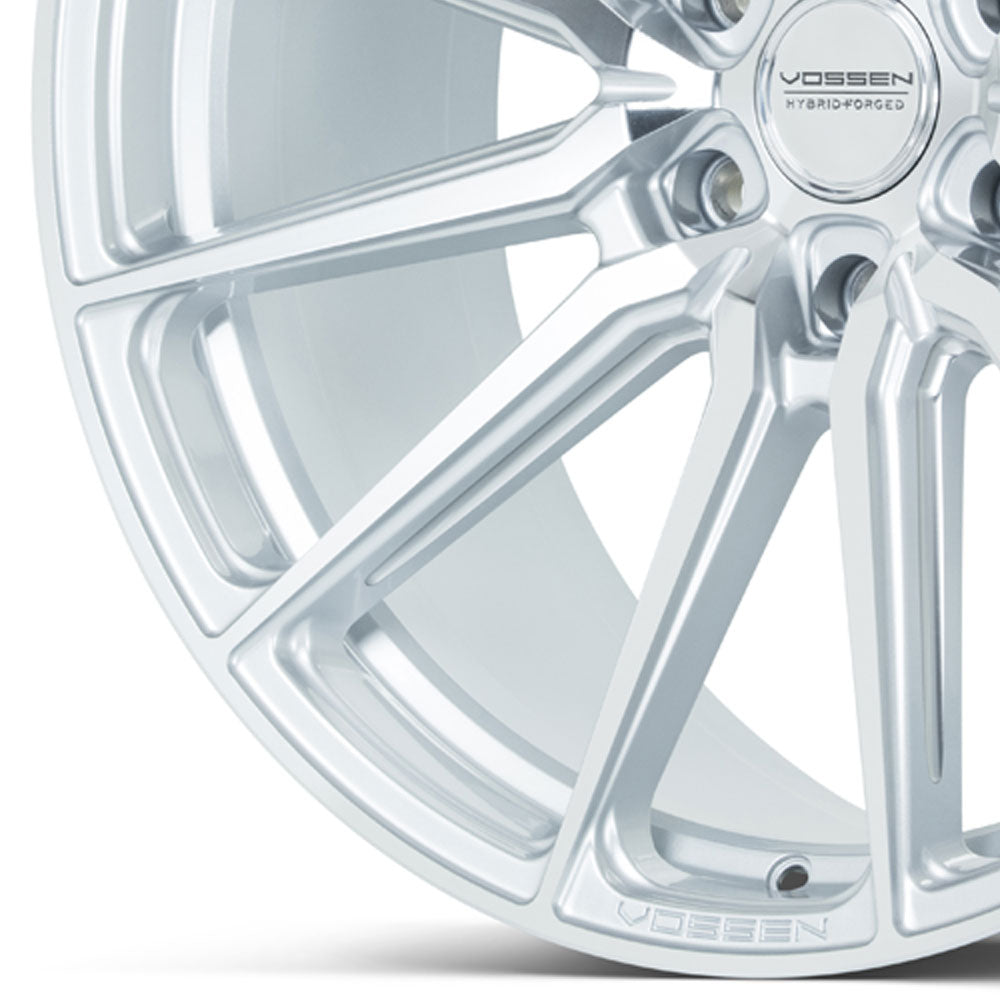 22" Vossen HF6-1 Silver Polished 22x9.5 Wheels Fits Ford F150 2021 and Up