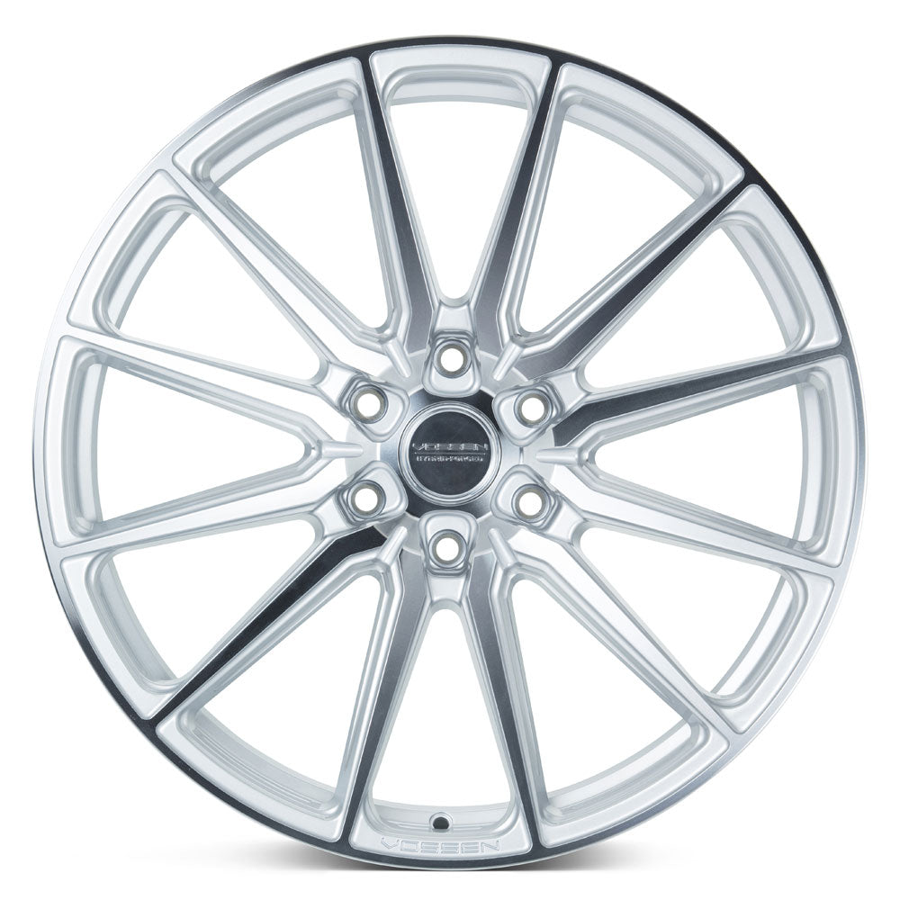 22" Vossen HF6-1 Silver Polished 22x9.5 Concave Wheels Rims Fits Jeep Wagoneer