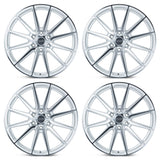 22" Vossen HF6-1 Silver Polished 22x9.5 Concave Wheels Fits Cadillac Escalade