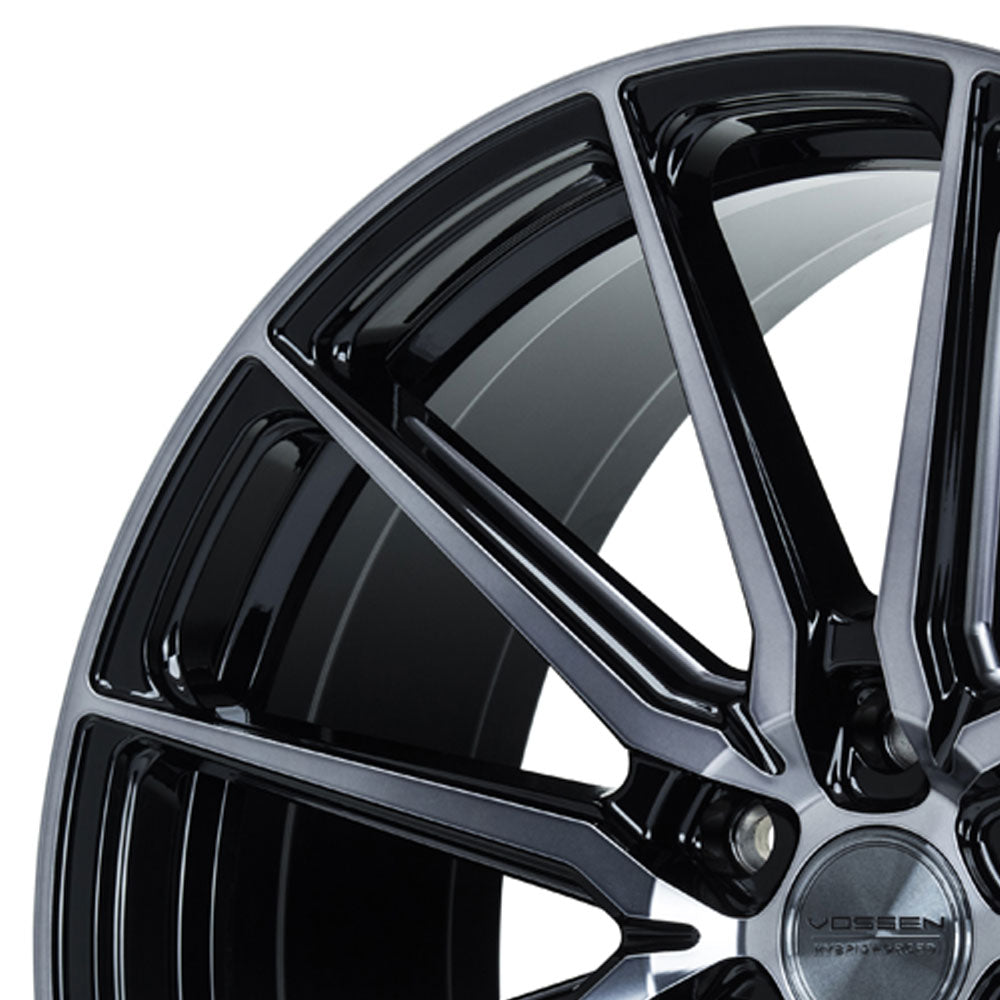 22" Vossen HF6-1 Tinted Gloss Black 22x9.5 Wheels Fits Toyota Sequoia 3rd Gen