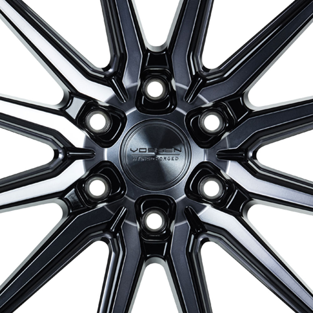 20" Vossen HF6-1 Tinted Gloss Black 20x9.5 Wheels Fits Cadillac Escalade V
