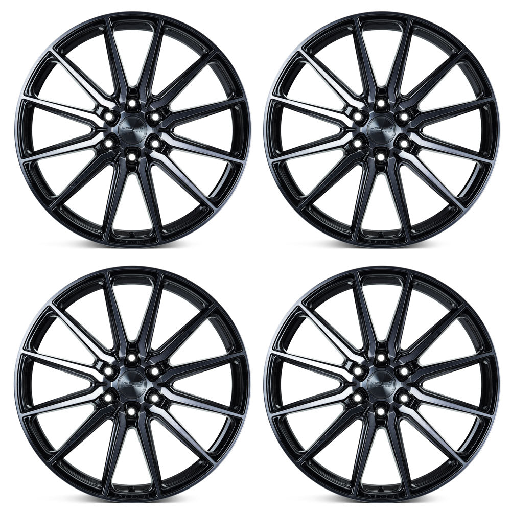 24" Vossen HF6-1 Tinted Gloss Black 24x10 Wheels Fits Chevrolet Silverado 1500