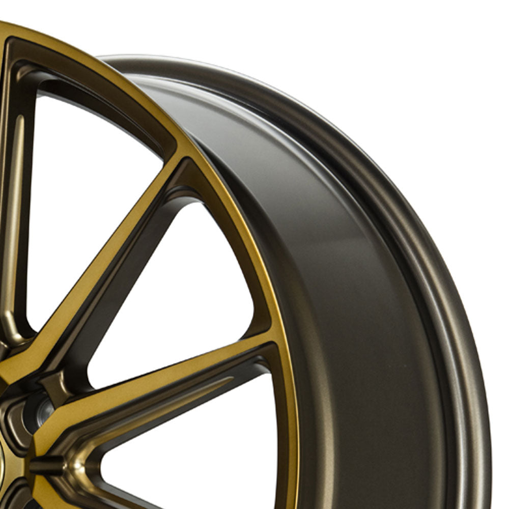 24" Vossen HF6-1 Tinted Matte Bronze 24x10 Wheels Fits Toyota Sequoia 2nd Gen