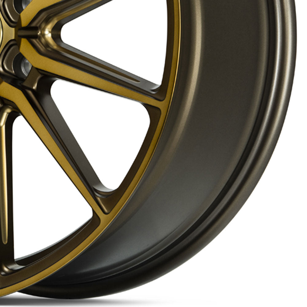 24" Vossen HF6-1 Tinted Matte Bronze 24x10 Wheels Fits Chevrolet Silverado 1500