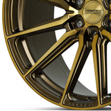 24" Vossen HF6-1 Tinted Matte Bronze 24x10 Wheels Fits Chevrolet Silverado 1500