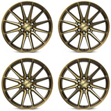 24" Vossen HF6-1 Tinted Matte Bronze 24x10 Wheels Fits Toyota Sequoia 3rd Gen