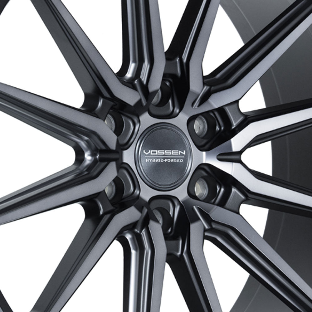 24" Vossen HF6-1 Tinted Matte Gunmetal 24x10 Concave Wheels Rims Fits GMC Sierra