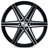 22" Vossen HF6-2 Brushed Matte Black 22x9.5 Concave Wheels Rims Fits Lexus GX550