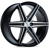 22" Vossen HF6-2 Brushed Matte Black 22x9.5 Wheels Fits Toyota 4Runner 5th Gen