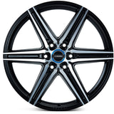 22" Vossen HF6-2 Brushed Matte Black 22x9.5 Wheels Fits Chevrolet Silverado 1500